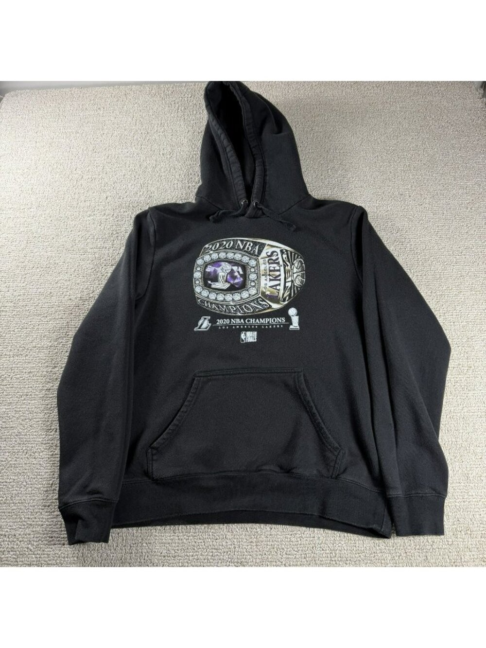 Fanatics Los Angeles Lakers 2020 NBA Champions Hoodie Black Men’s Size Large